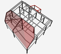 3D CAD view of a structural steel