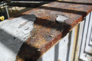Heavily corroded existing Steel Beams